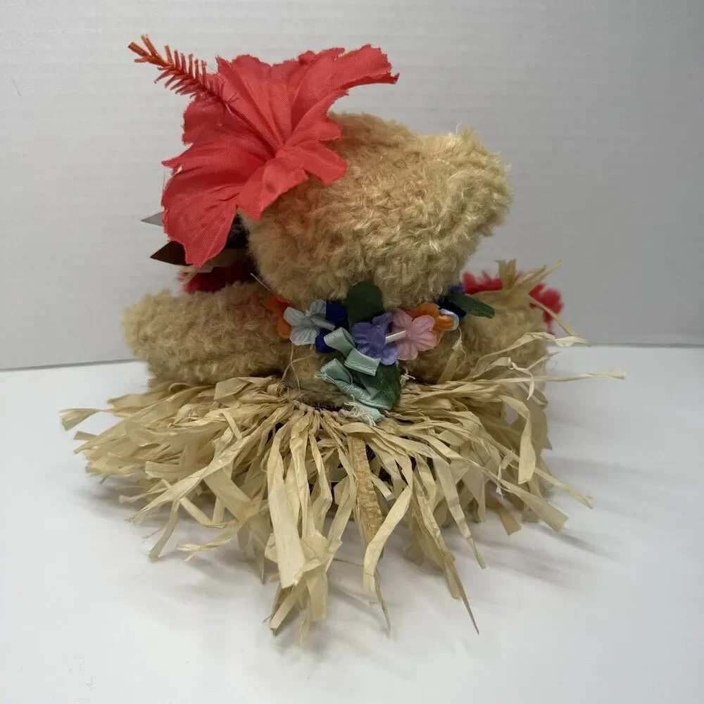 Vintage Hawaiian Collectibles Barefoot AUANA HULA GIRL Collectible Stuffed Bear